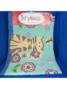Jellybean "Tabby & Butterfly" Indoor/Outdoor Accent Rug